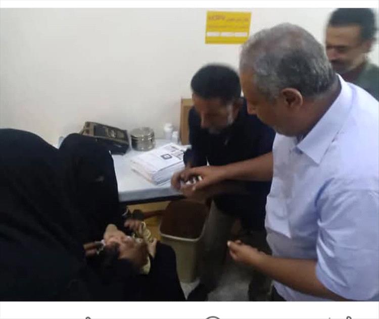 تدشين الجولة الثانية من الحملة الخاصة بشلل الأطفال في عاصمة المديرية رصد بيافع