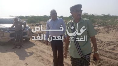 مدير عام مديرية أحور يستقبل وفد صندوق صيانة الطرق والجسور لتفقد أضرار السيول