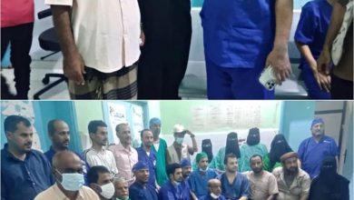 نائب الصحة بأبين ومدير صحة زنجبار يودعان بعثة المخيم الطبي المجاني للعيون