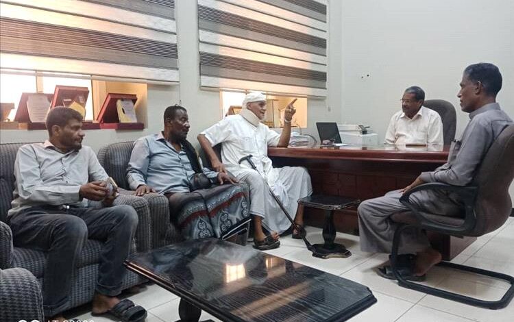 وفد الهيئة الحضرمية لإصلاح ذات البين و مؤسسة الأحقاف التنموية يزورون مكتب وزارة التخطيط