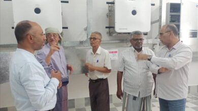 وكيل وزارة المياه والبيئة يطلع على مشاريع المؤسسة المحلية للمياه والصرف الصحي بوادي حضرموت ويزور  محطة المعالجة بمنطقة صليله..