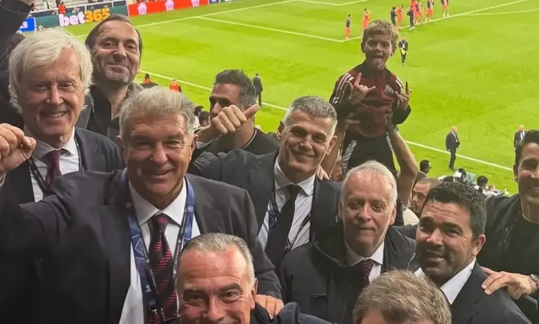 فيديو: احتفال جنوني من لابورتا أمام نيوكاسل