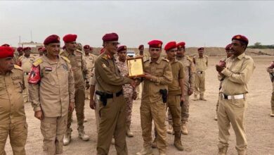 العميد بن سلم يكرّم قائد لواء الشرطة العسكرية.. وفاءً لملاحم الإنقاذ البطولية في كارثة سيول عدن