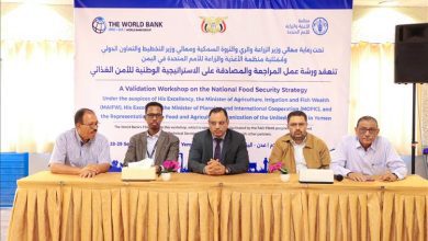 الوزير السقطري يدشّن ورشة العمل الخاصة بمناقشة مسودة الاستراتيجية الوطنية للأمن الغذائي
