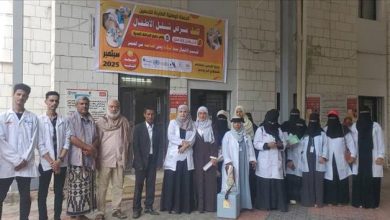 بحضور رسمي من وزارة الصحة تدشين الحملة الوطنية التانية للتحصين ضد شلل الأطفال في مديرية التواهي