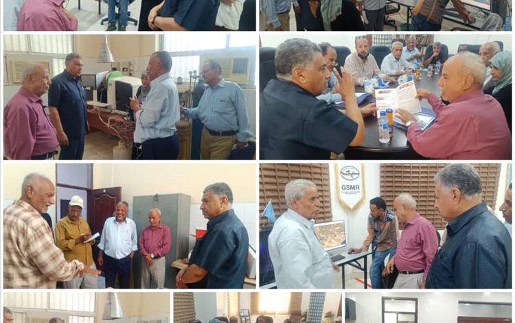 نائب محافظ عدن يطلع على نشاط هيئة المساحة الجيولوجية ويوجه الجهات المختصة في التنسيق مع الهيئة لتفادي مخاطر التقلبات المناخية