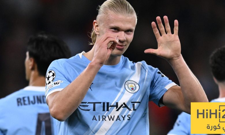 هالاند يكتب التاريخ في دوري الأبطال