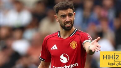 برونو فرنانديز يتصدر الاستحواذ في وسط الملعب بالدوري الإنجليزي
