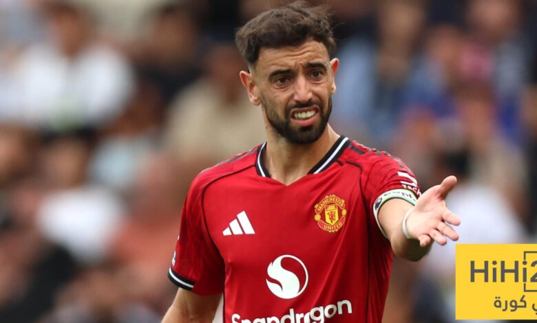 برونو فرنانديز يتصدر الاستحواذ في وسط الملعب بالدوري الإنجليزي
