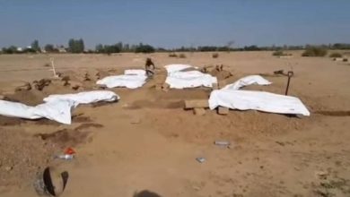 الجوف.. الحوثيون يدفنون 13 جثة مجهولة