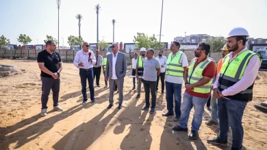 الخطيب يتفقد انطلاق المرحلة الأولى من أعمال حفر مجمع حمام السباحة بفرع التجمع