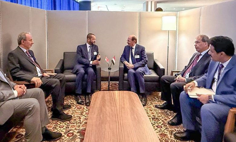 الزنداني يلتقي وزير الخارجية العماني