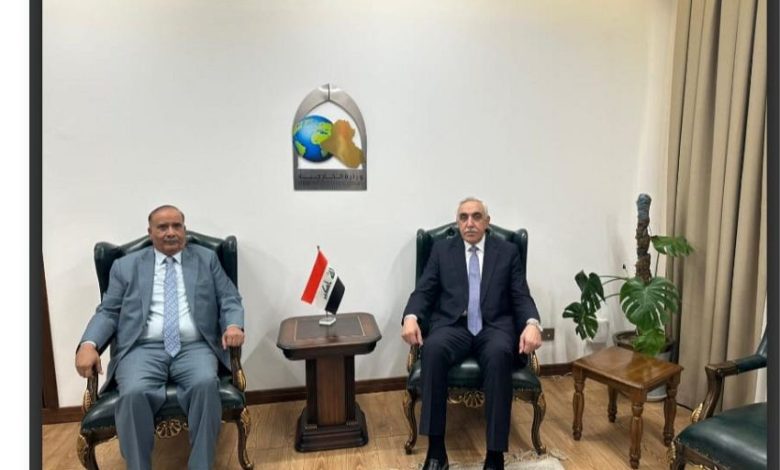 السفير مرمش يبحث مع وكيل وزارة الخارجية العراقي تعزيز العلاقات الثنائية