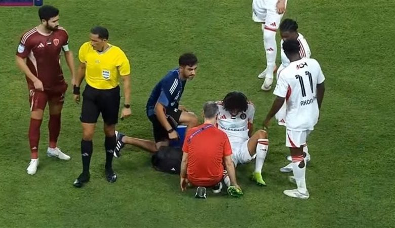 النني يغادر مباراة الجزيرة ضد الوحدة بسبب الإصابة – كل الكورة