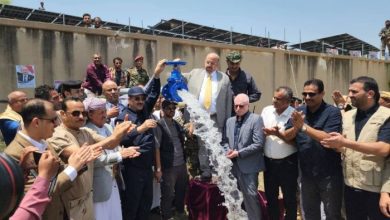 بدعم طارق صالح وحضور البركاني.. إنسانية المقاومة الوطنية تفتتح مشروعَي مياه في تعز