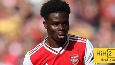 بعد اقتراب تمديد عقده.. أرقام ساكا مع أرسنال