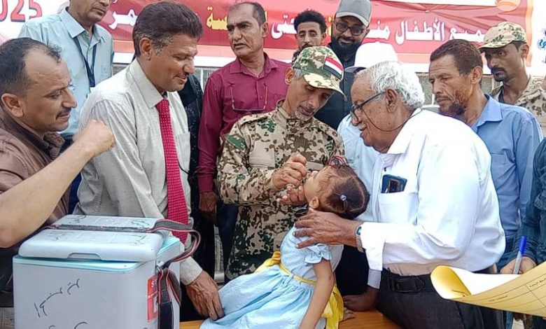 تدشين المرحلة الثانية من حملة التحصين الطارئة ضد شلل الاطفال بالحديدة