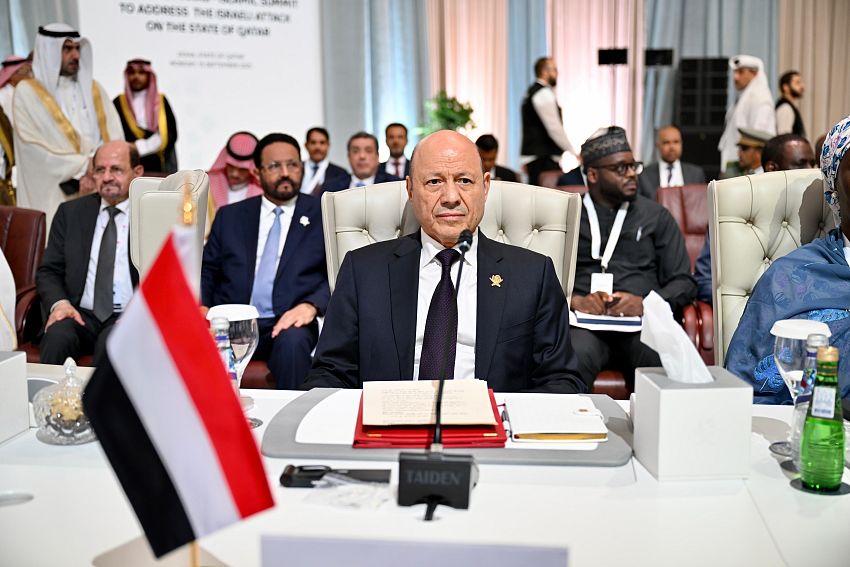 رئيس مجلس القيادة يدعو الى تدابير عربية واسلامية جماعية لكبح السياسات التوسعية في المنطقة