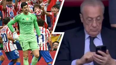 شاهد بالصور.. تحول كبير في رد فعل بيريز أمام أتلتيكو!