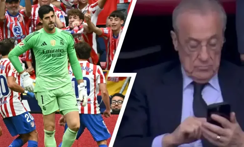 شاهد بالصور.. تحول كبير في رد فعل بيريز أمام أتلتيكو!