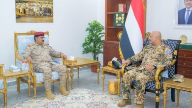 طارق صالح يطلع من وزير الدفاع على الوضع العملياتي في مختلف المناطق العسكرية والمحاور