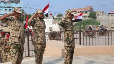 فيديو |قائد محور الحديدة يضع إكليلًا من الزهور على النُّصب التذكاري لشهداء تحرير الحديدة