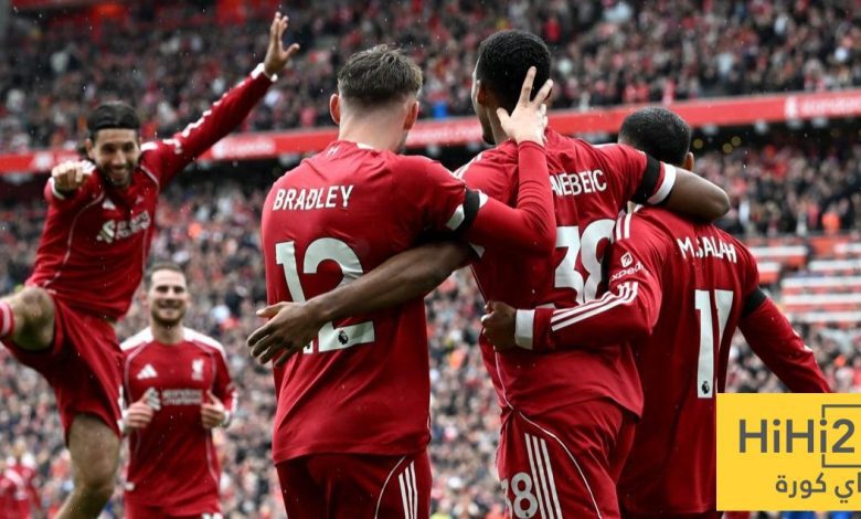 ليفربول يتصدر التسجيل رغم تراجع الأرقام المتوقعة