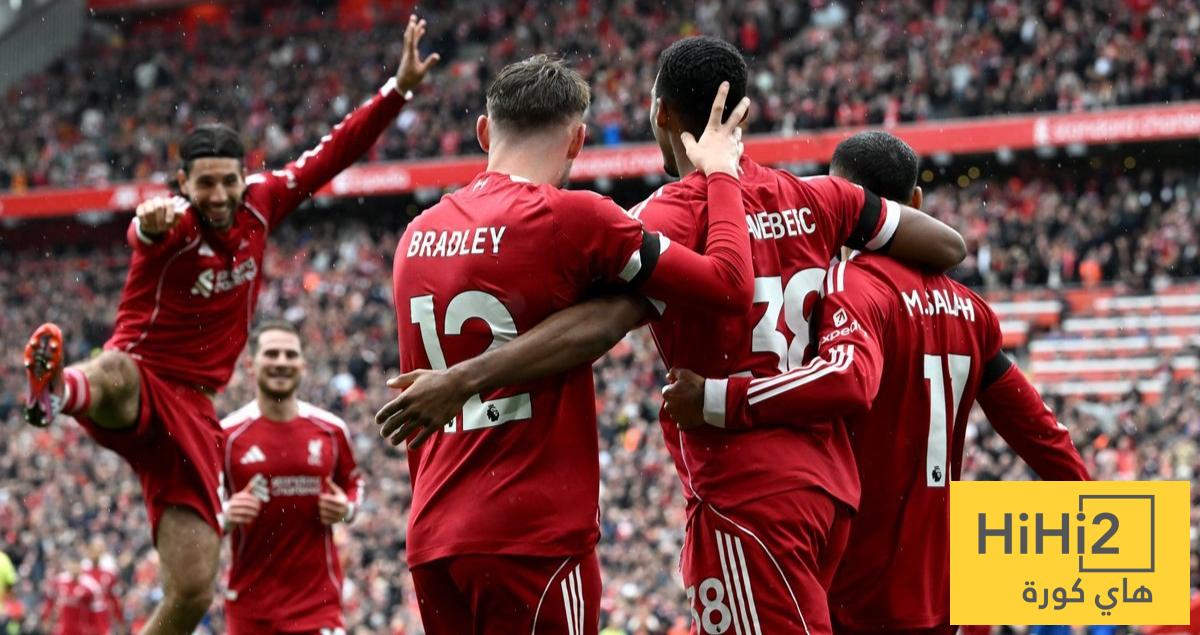 ليفربول يتصدر التسجيل رغم تراجع الأرقام المتوقعة