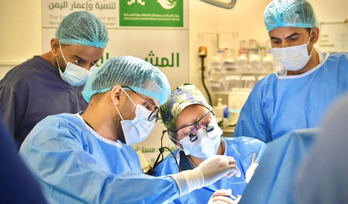 مركز الملك سلمان ينفذ 108 عمليات جراحية للأطفال في عدن