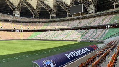 ملعب الجوهرة يتزين لاستقبال مباراة الأهلي وبيراميدز – كل الكورة