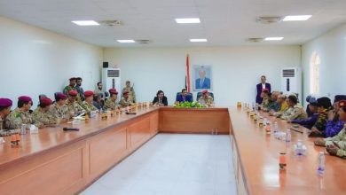 وزير الدفاع ومحافظ شبوة يترأسان اجتماعا للجنة الأمنية في محافظة شبوة