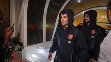بعثة الأهلي تصل القاهرة بعد الفوز على إيجل نوار
