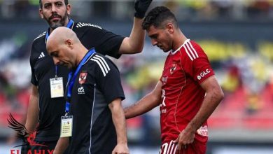 الأهلي يكشف حجم إصابة شريف