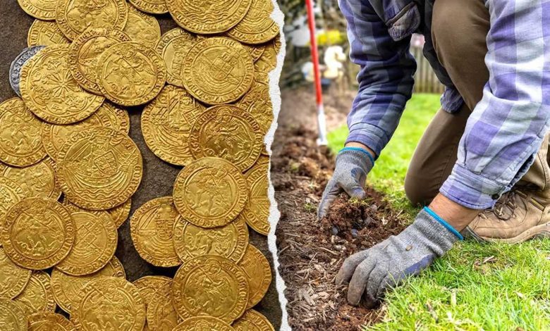 كنز ذهبي عمره 5 قرون يفاجئ زوجين بريطانيين (صور)