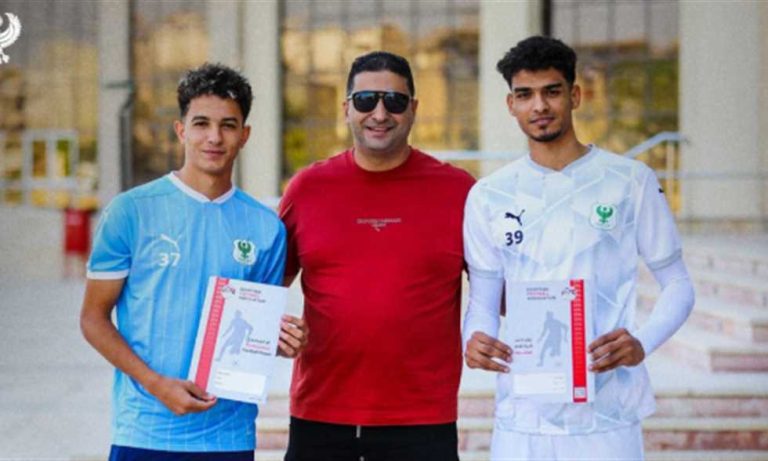 المصري يعلن تجديد عقد ثنائي منتخب مصر للشباب
