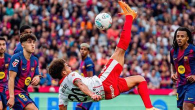 تغاضى عن حالة طرد.. تقييم كارثي لحكم مباراة برشلونة وجيرونا