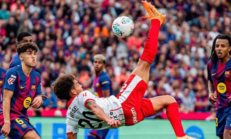 تغاضى عن حالة طرد.. تقييم كارثي لحكم مباراة برشلونة وجيرونا