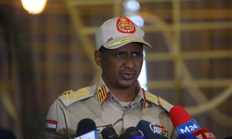 حميدتي يأسف لـ"الكارثة" في الفاشر ويتعهد توحيد السودان "سلما أو حربا"