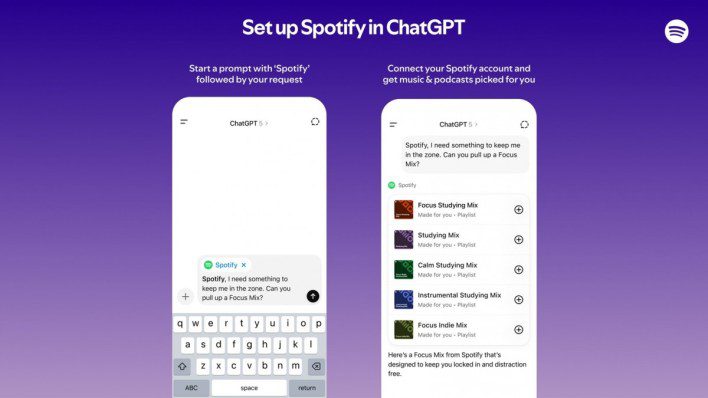ChatGPT أصبح قادرًا الآن على البحث عن أغانيك المفضلة وإنشاء قوائم تشغيل مخصصة على Spotify