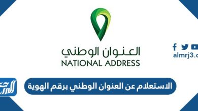 استعلام عن العنوان الوطني الخاص بي برقم الهوية 1443