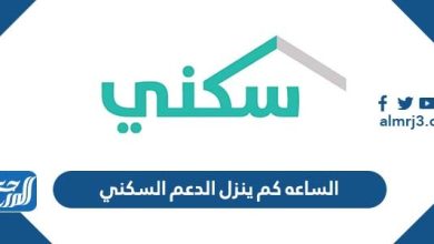 الساعه كم ينزل الدعم السكني