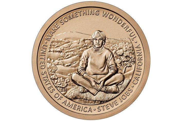 إطلاق عملة معدنية فئة دولار تحمل صورة ستيف جوبز