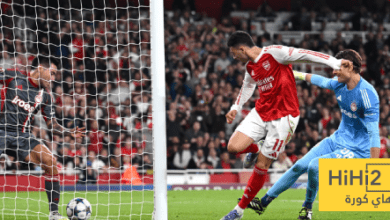 إحصائيات الشوط الأول لمباراة أرسنال وأولمبياكوس