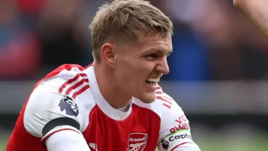 فترة غياب أوديغارد عن أرسنال