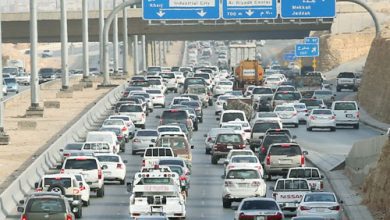 زحام مروري على طريق الملك فهد بالرياض تزامنًا مع أول إجازة رسمية مطوّلة للعام الدراسي