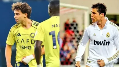 جواو فيليكس يحتفل على طريقة رونالدو الشهيرة مع ريال مدريد