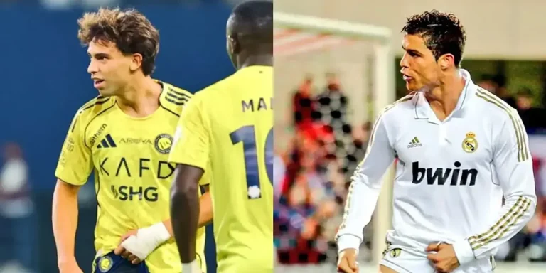 جواو فيليكس يحتفل على طريقة رونالدو الشهيرة مع ريال مدريد