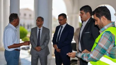 أمين عام محلي حضرموت ونائب وزير الإدارة المحلية يطلعان على جاهزية مبنى الإدارة المحلية (قصر المعين) للبدء في تدشين العمل منه قريباً