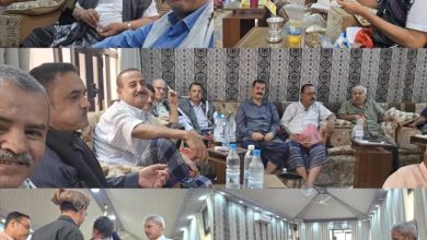 المئات من المسؤولين والشخصيات السياسية والقيادات العسكرية والأمنية يزورون محافظ لحج اللواء تركي للاطمئنان على صحته