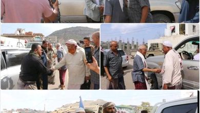 على رأس قافلة دعمًا للجبهة، وفد أبناء وادي حضرموت يصل الضالع مؤكدًا وحدة الصف الجنوبي وتلاحم أبنائه